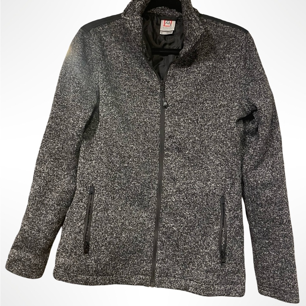 Avalanche womens dark grey knit jacket size medium